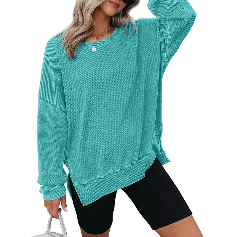 THALIENE™ - Casual Oversized Crewneck Long Sleeve Sweatshirt
