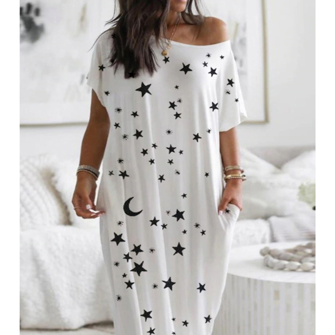 LUNARI™ - Loose Fit Round Neck Sleep Nightdress