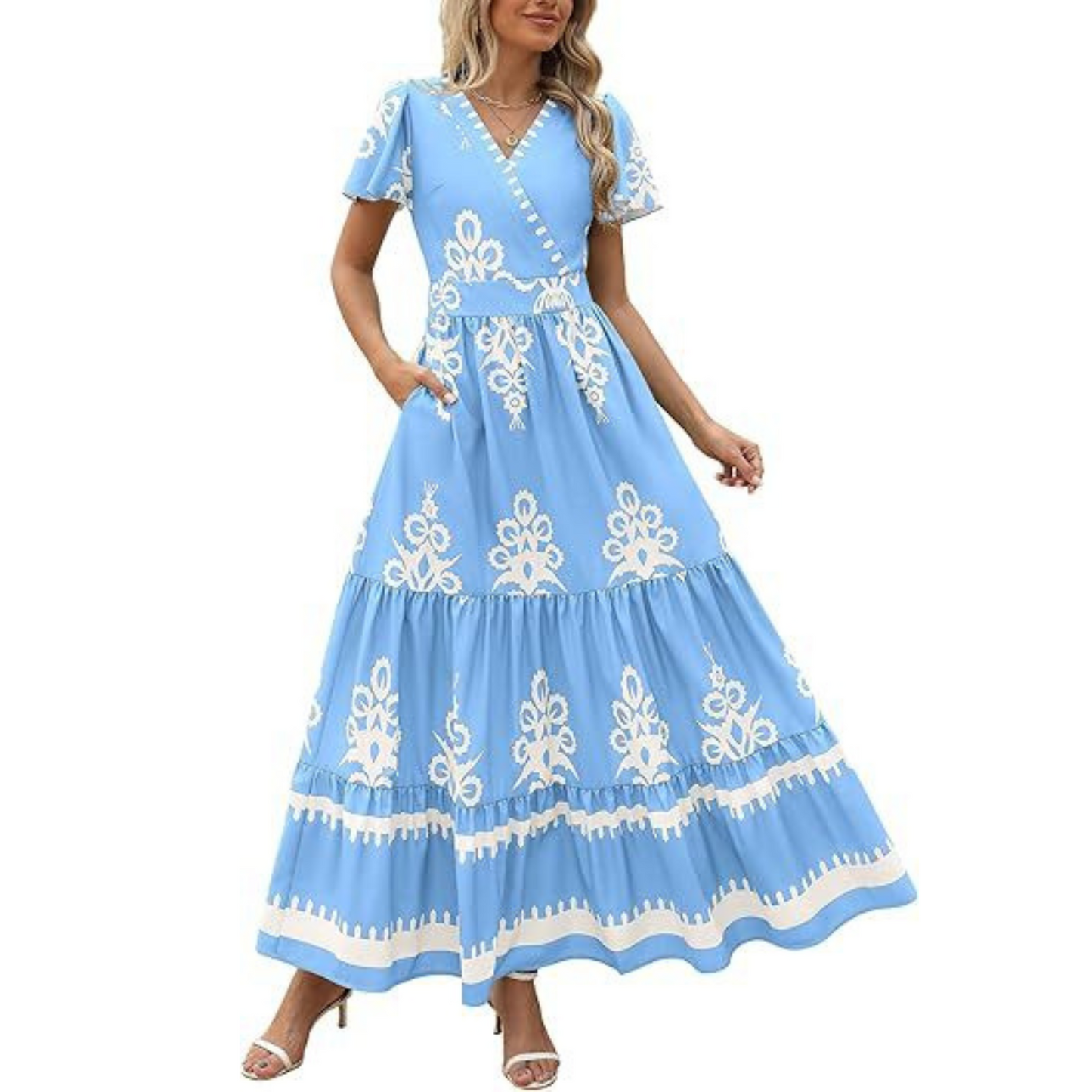 HELLENORE™ - Casual Chic Floral Maxi Dress