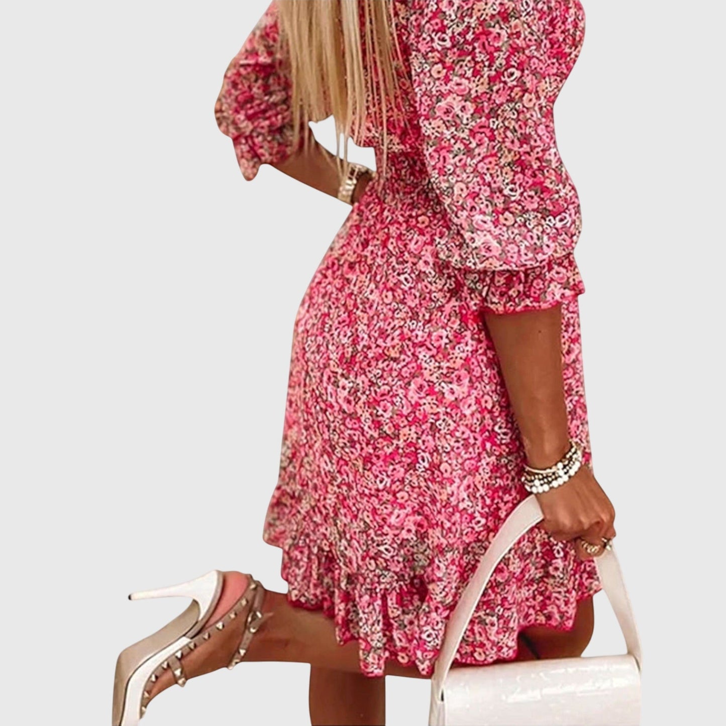 Elisa™ | Floral Puff Sleeve Dress