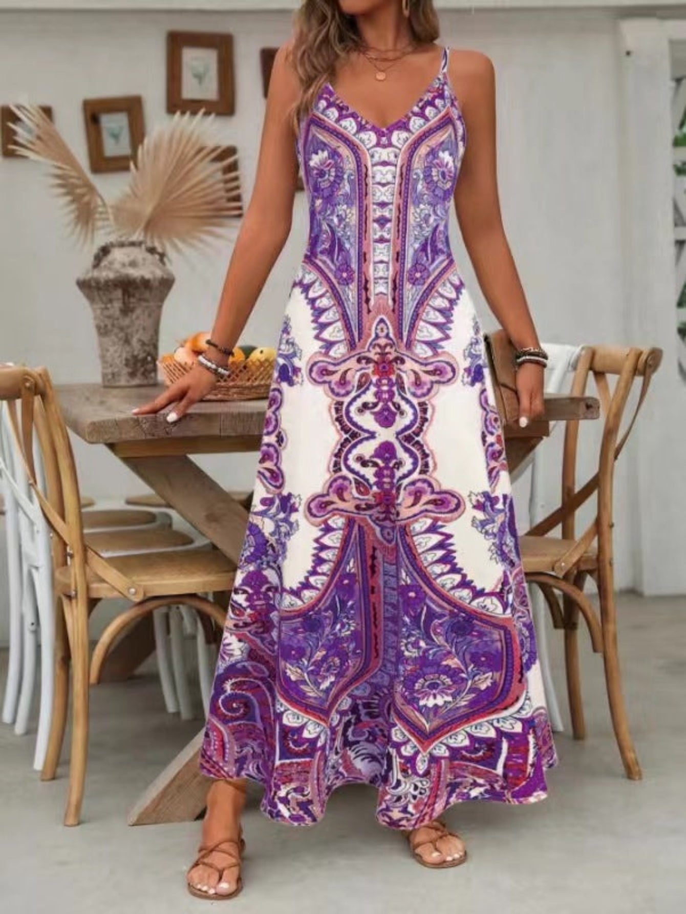 JAYZHEL™ – Chic Summer Sleeveless Strap Maxi Dress
