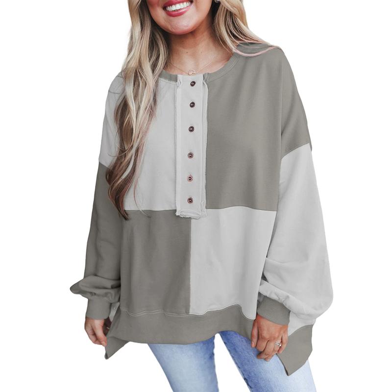 VICTORIA™ - Casual Long Sleeve Pullover with Crewneck for Daily Outfits
