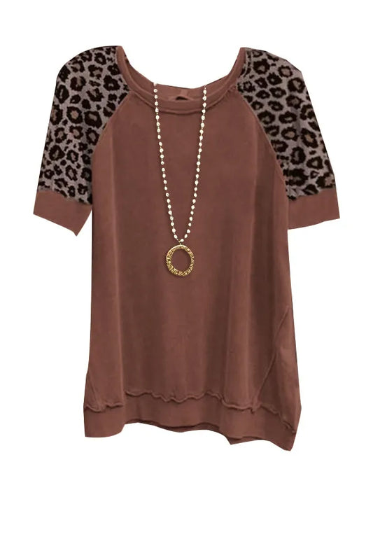 UNAN™ - Vintage Leopard Print Top